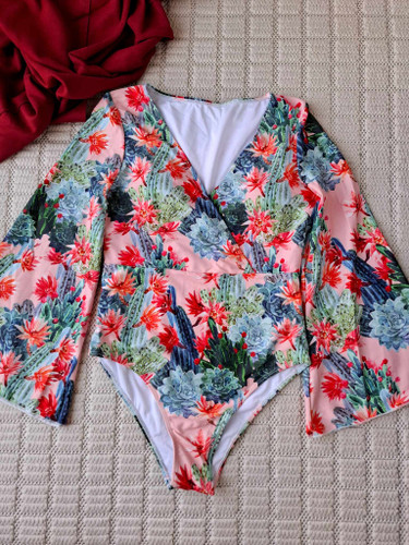 مایو شنا وارداتی مدل آستیندار برند shein